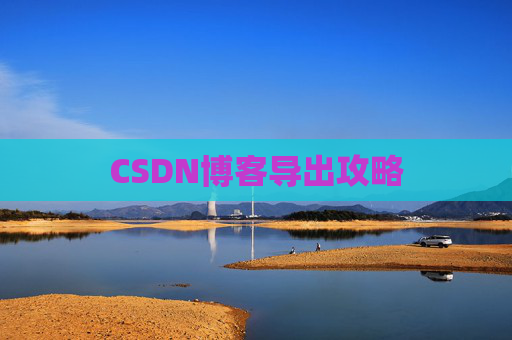 CSDN博客导出攻略